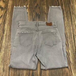 Madewell Raw Hem High Riser Skinny Jeans